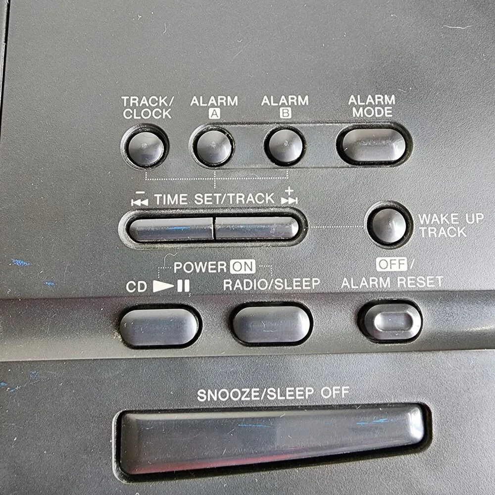 Vintage Sony ICF-CD810 AM/FM Clock Radio CD Player Audio Tested Working
